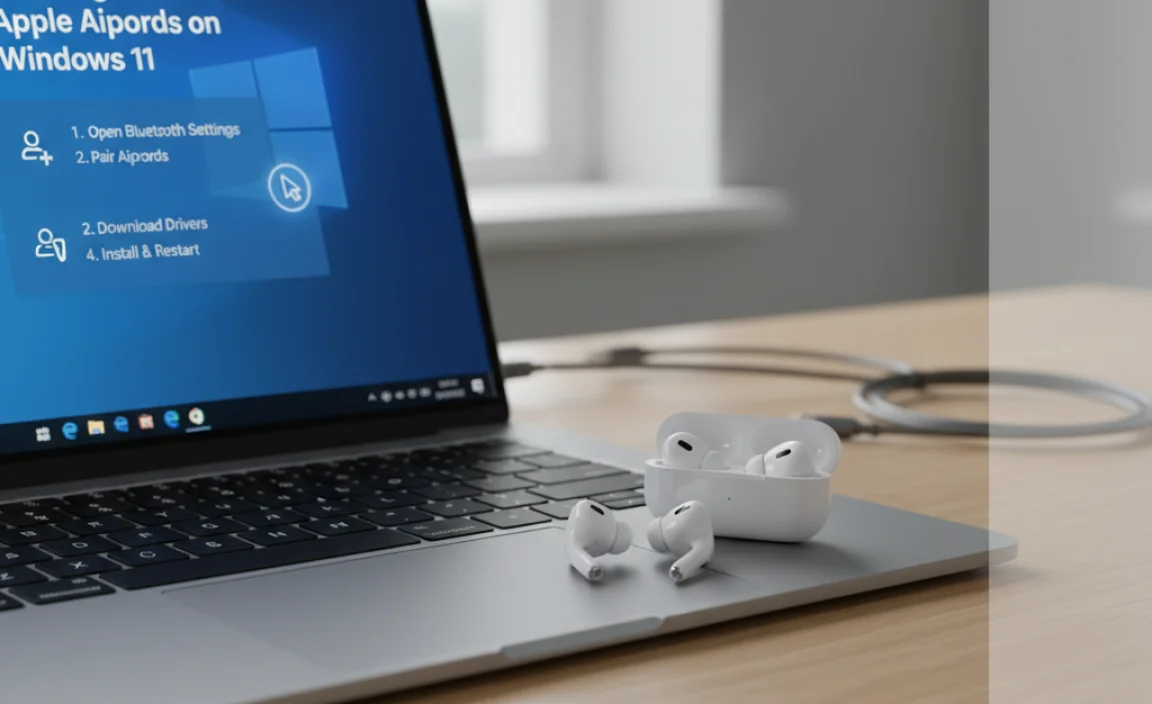 Installing Drivers for Apple AirPods on Windows 11