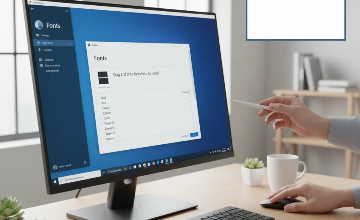 Installing Fonts through Windows Settings