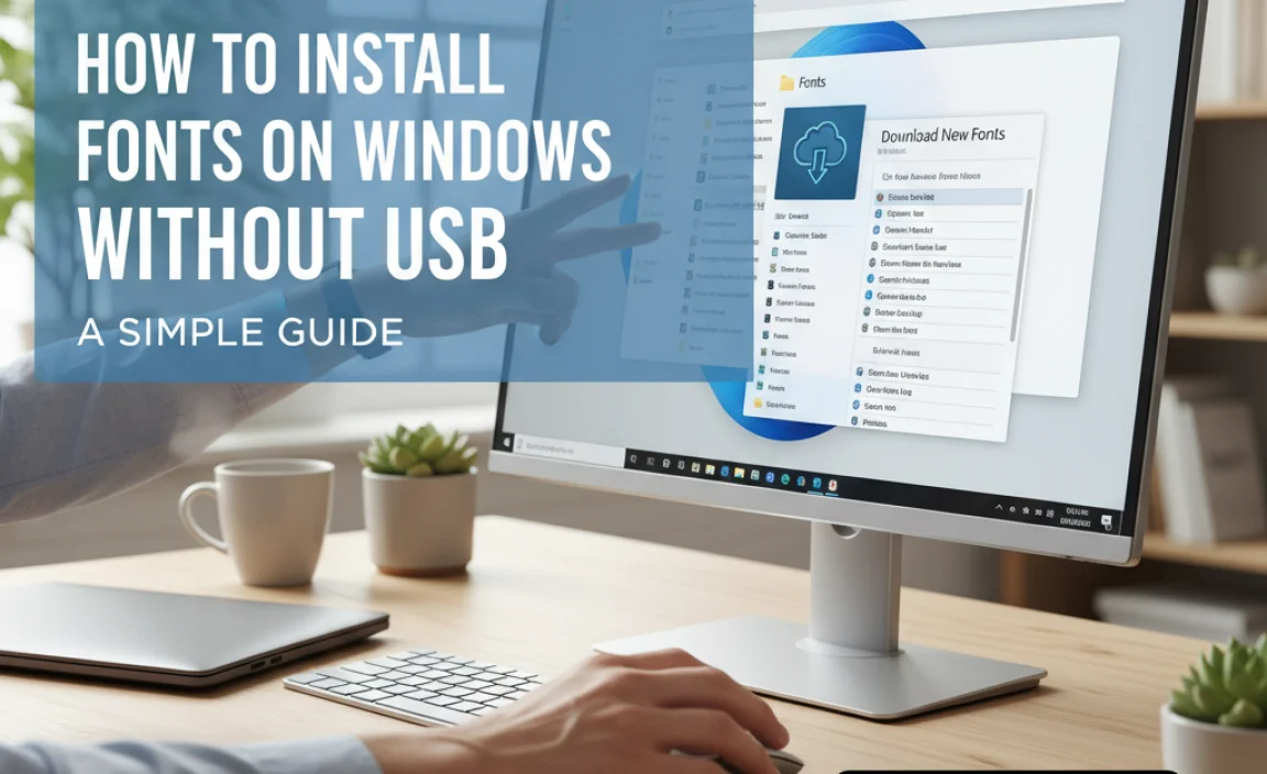 Installing Fonts via the Fonts Folder