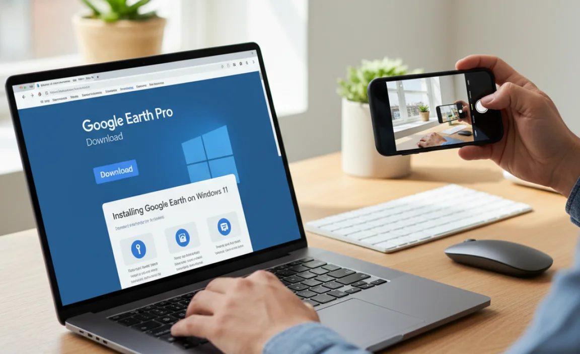 Installing Google Earth on Windows 11