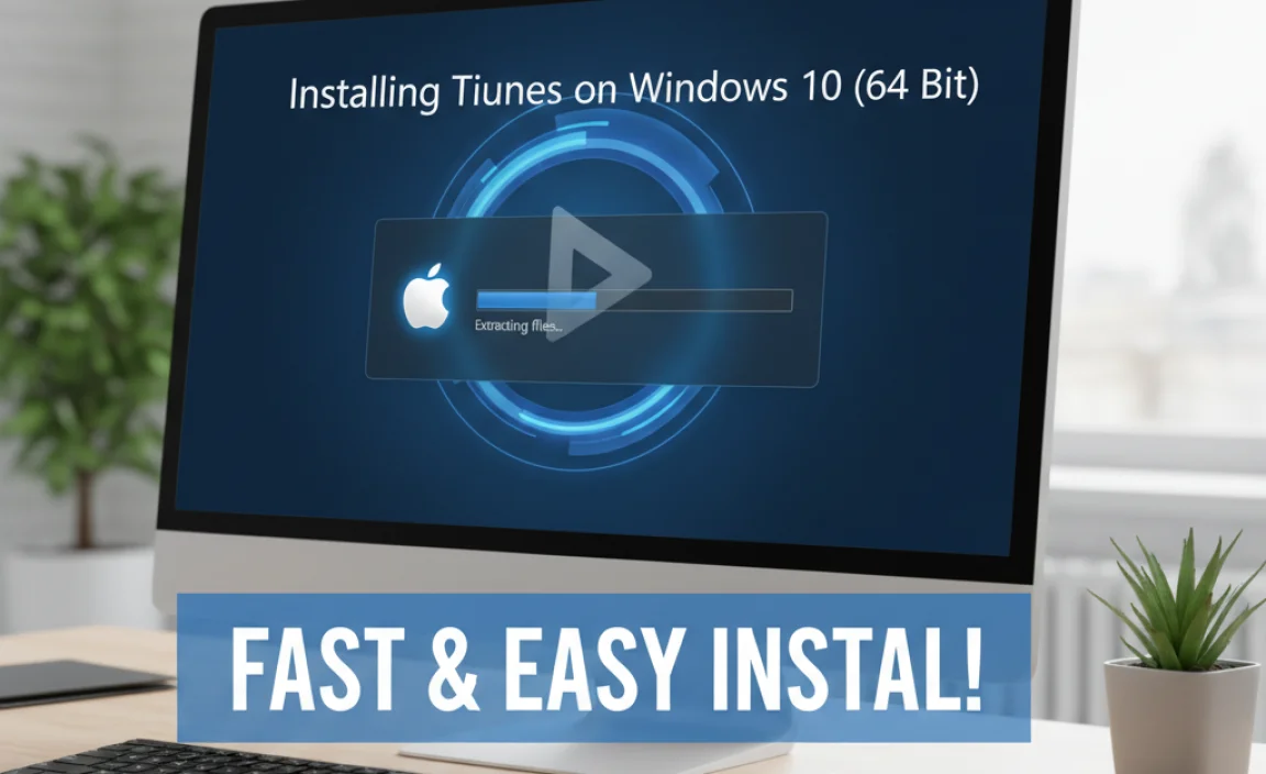 Installing iTunes on Windows 10 (64 Bit)