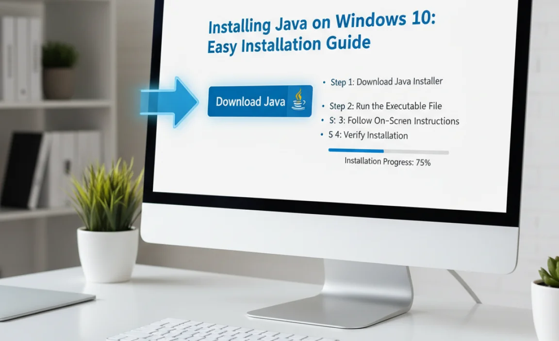 Installing Java on Windows 10
