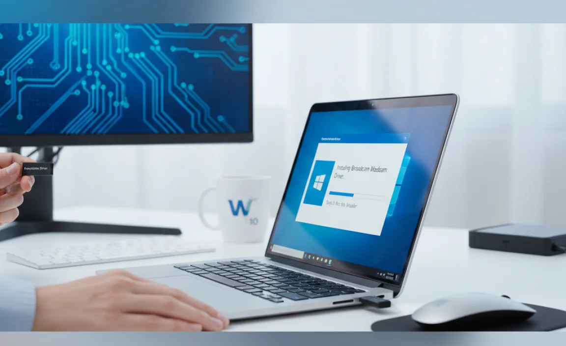 Installing the Downloaded Broadcom Webcam Driver
