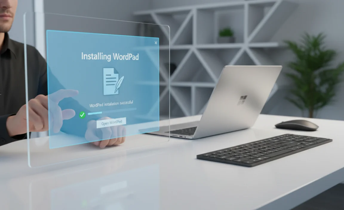 Installing WordPad on Windows 11