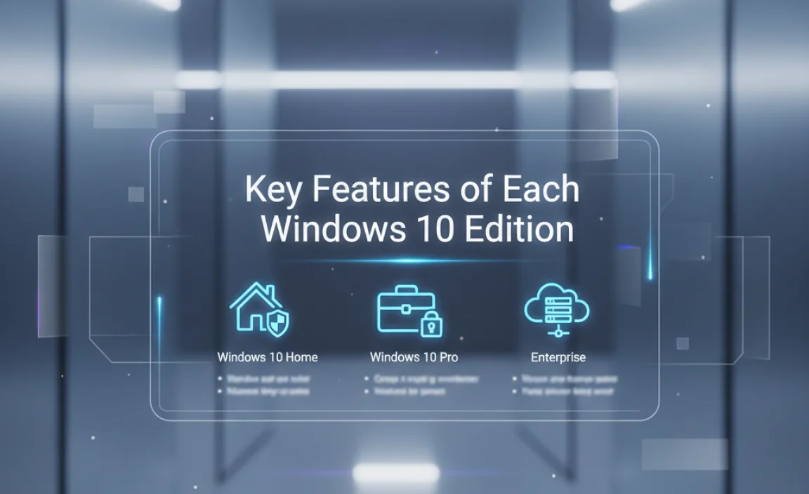 Key Features of Each Windows 10 Edition