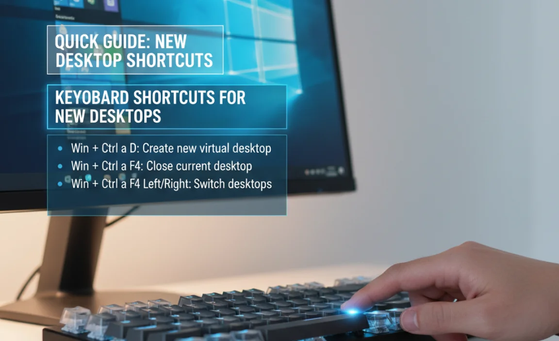 Keyboard Shortcuts for New Desktops