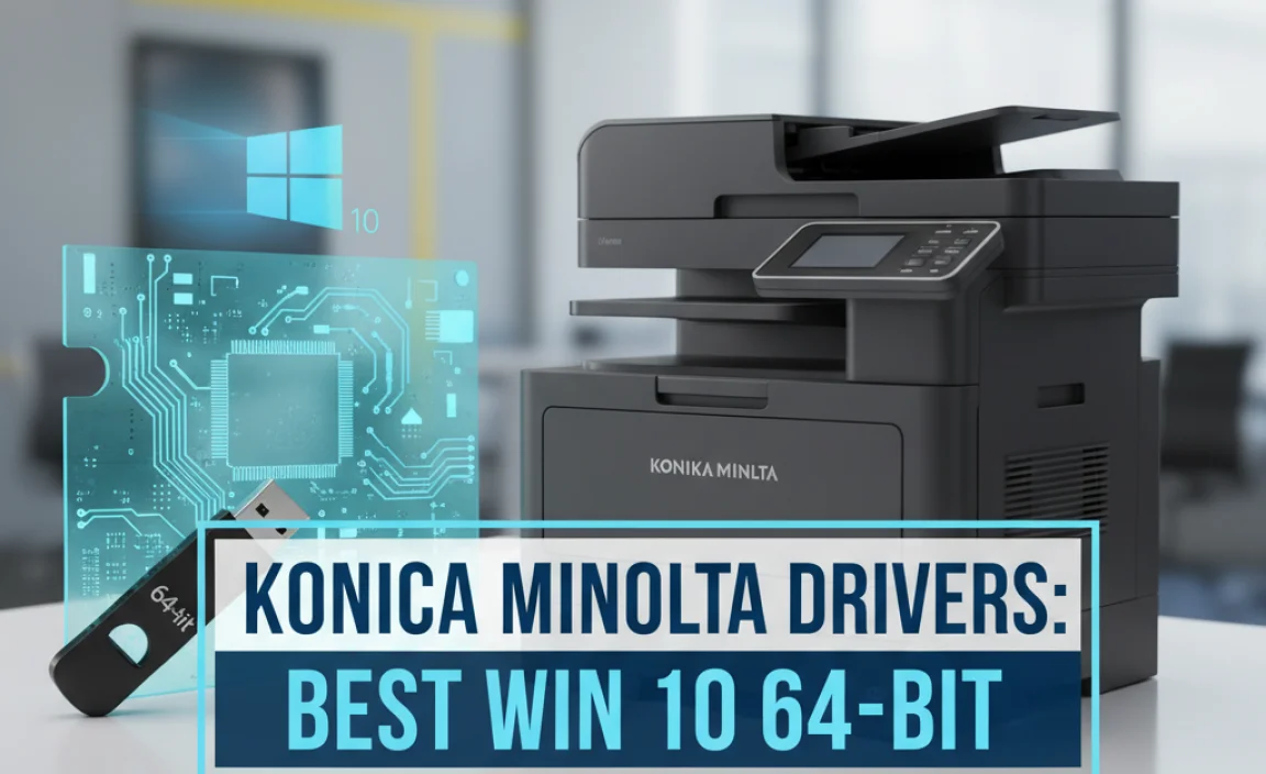 Konica Minolta Drivers: Best Win 10 64-bit