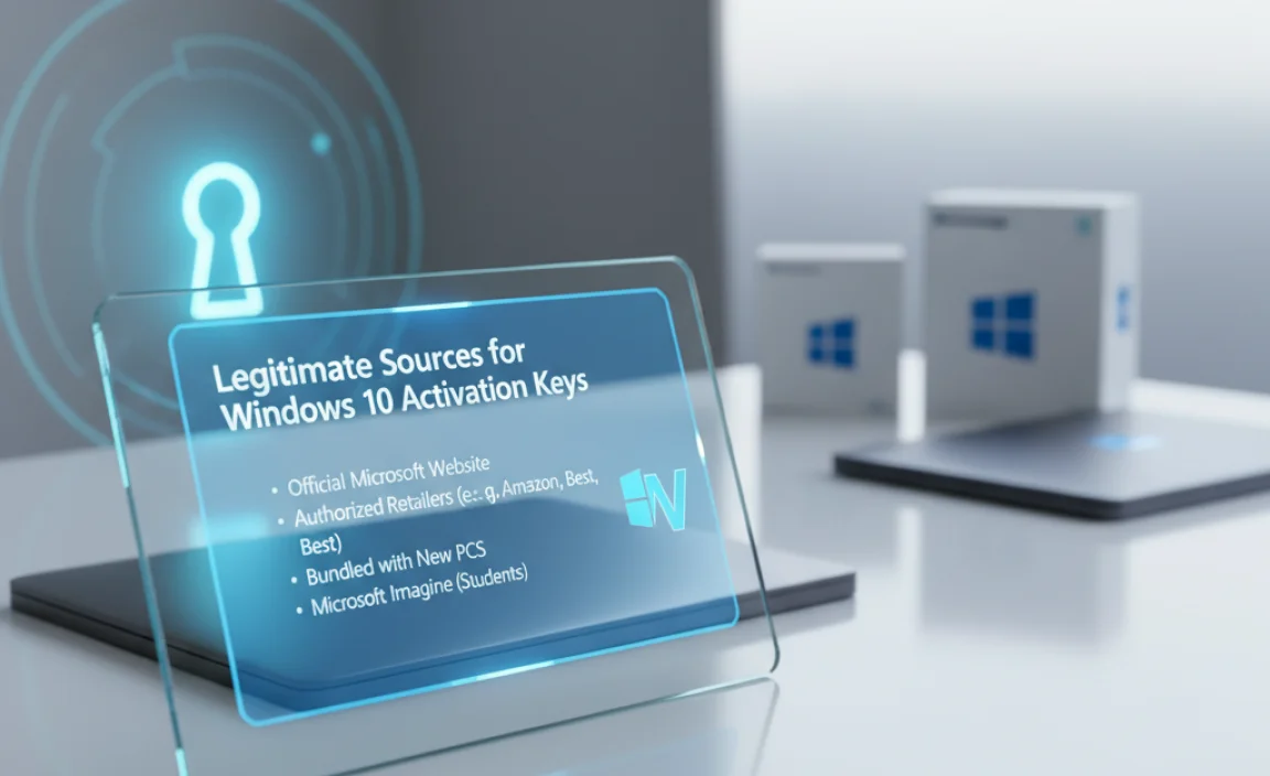 Legitimate Sources for Windows 10 Activation Keys