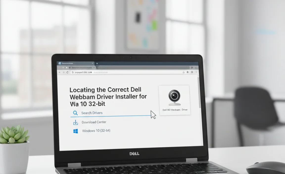 Locating the Correct Dell Webcam Driver Installer for Windows 10 32-bit