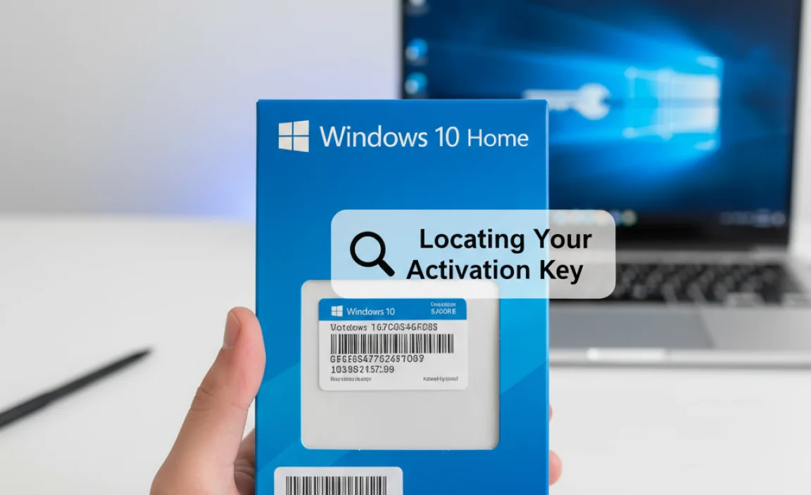 Locating Your Windows 10 Home Activation Key