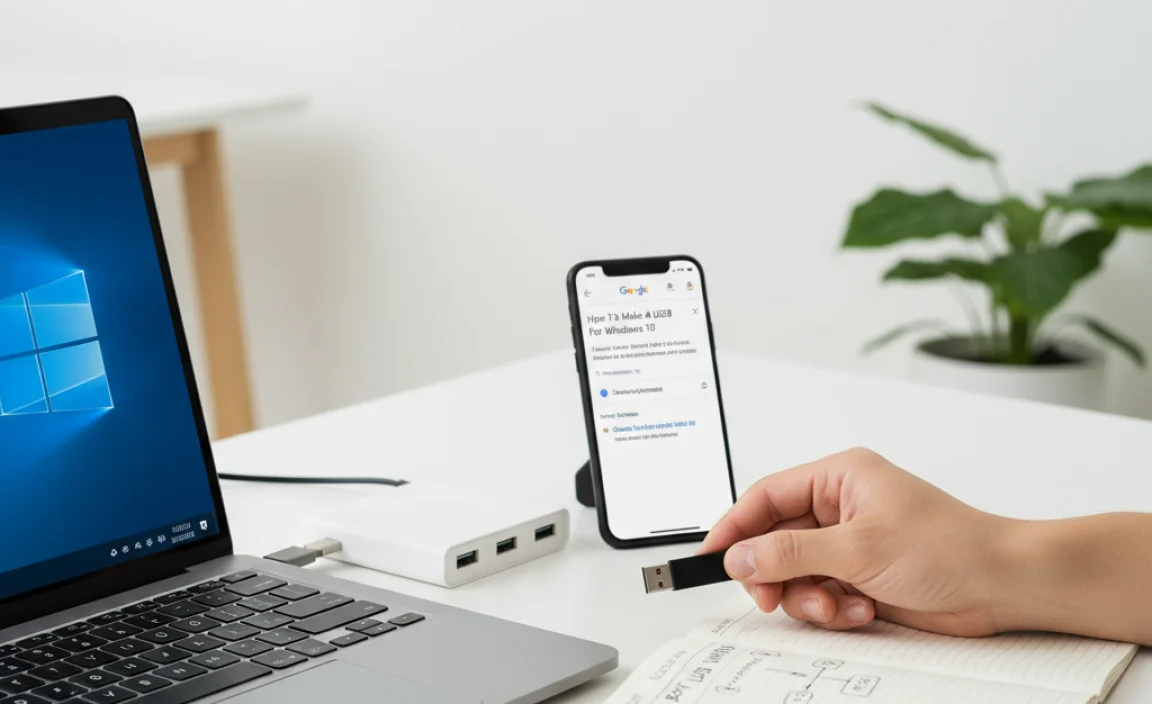 Make a Boot USB for Windows 10