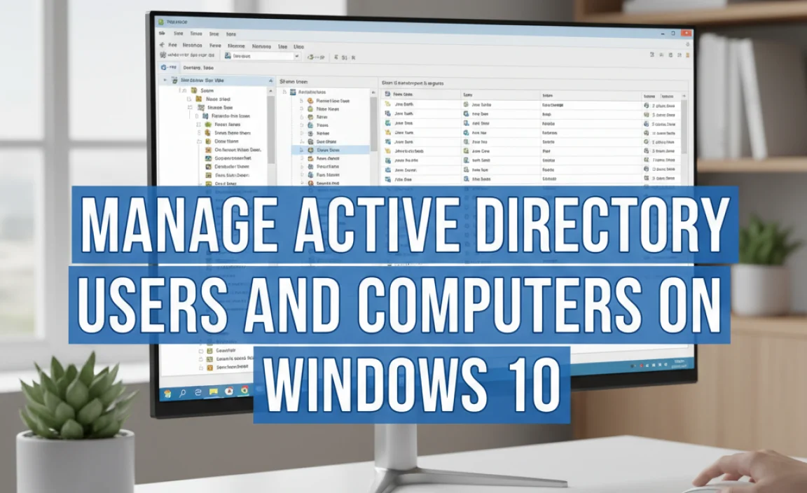 Manage Active Directory Users And Computers On Windows 10