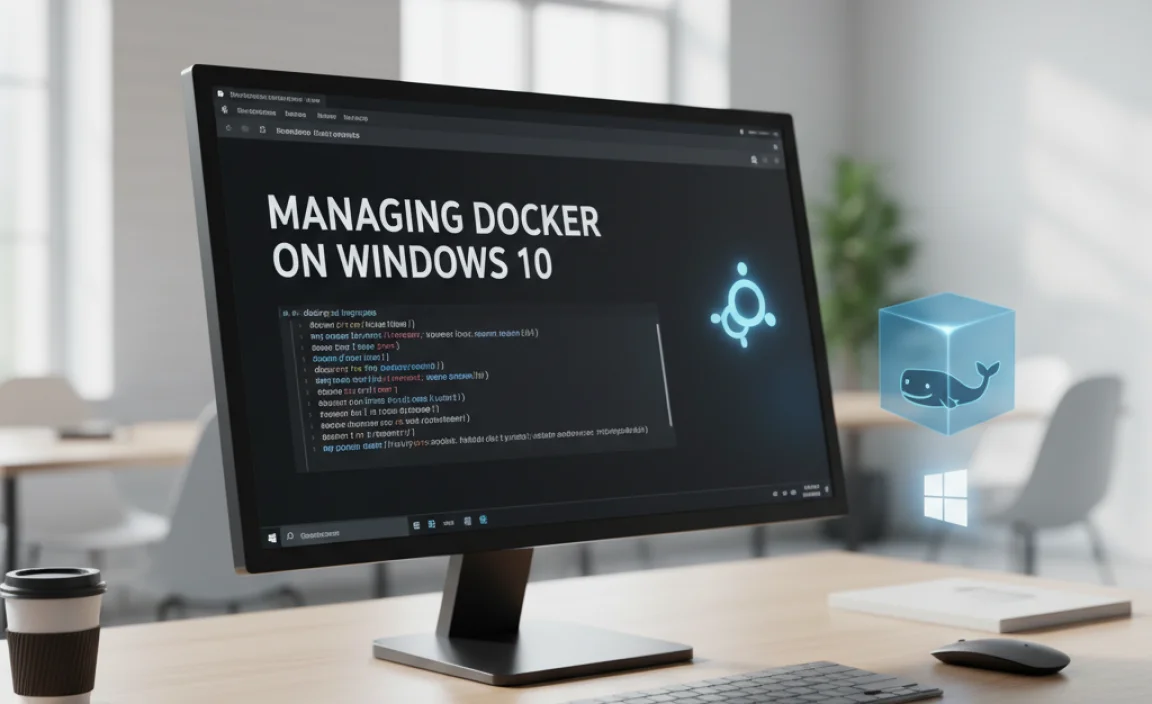 Managing Docker on Windows 10