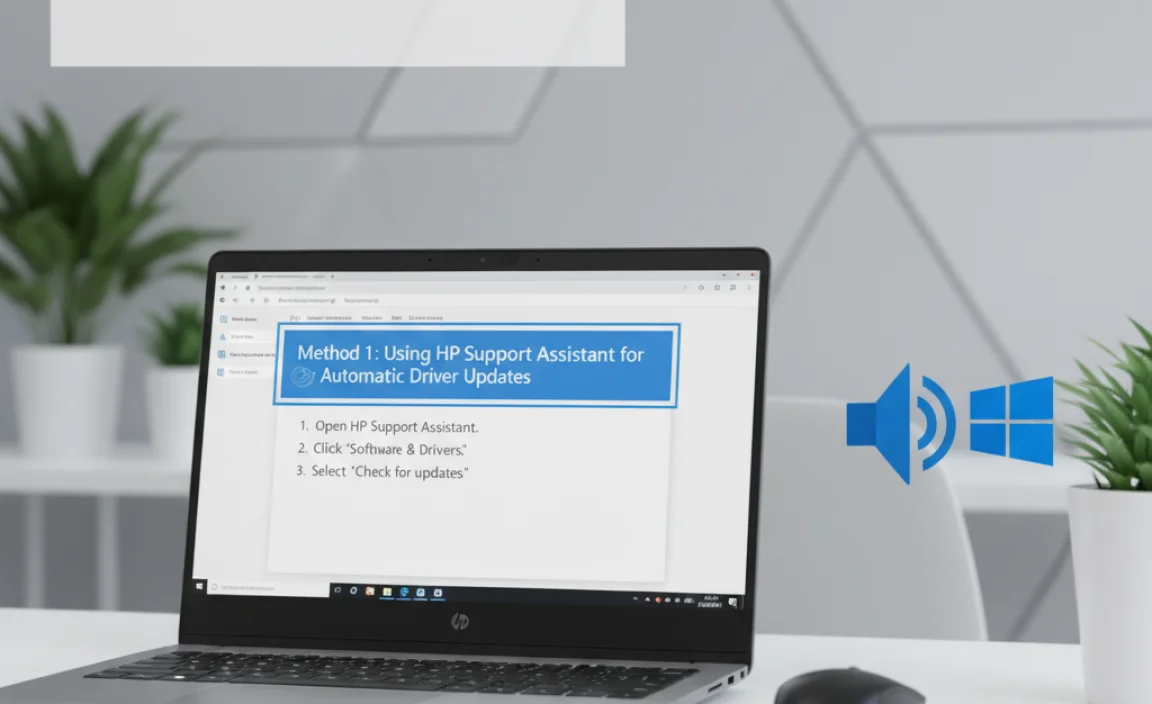 Method 1: Using HP Support Assistant for Automatic Driver Updates