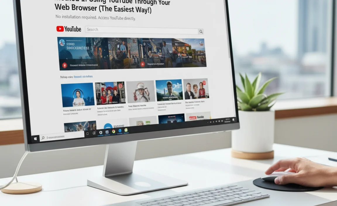Method 1: Using YouTube Through Your Web Browser (The Easiest Way!)