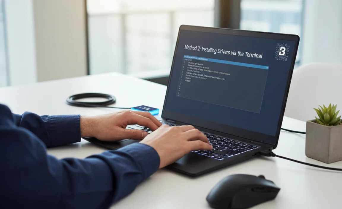 Method 2: Installing Drivers via the Terminal