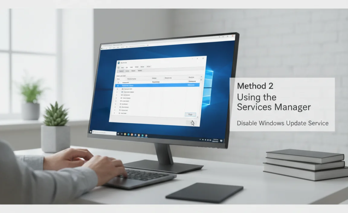 Method 2: Using the Services Manager to Disable Windows Update Service