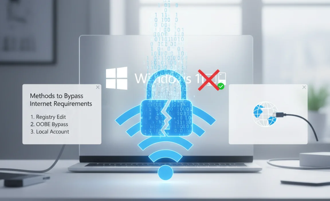 Methods to Bypass Internet Requirements