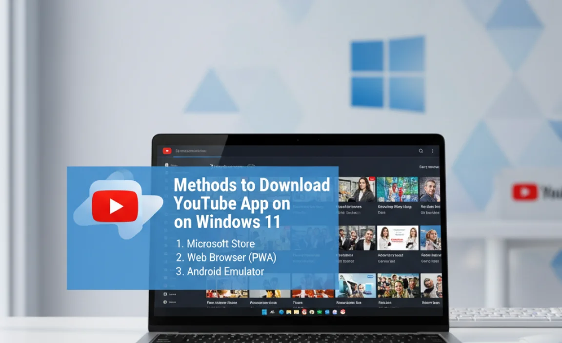 Methods to Download YouTube App on Windows 11