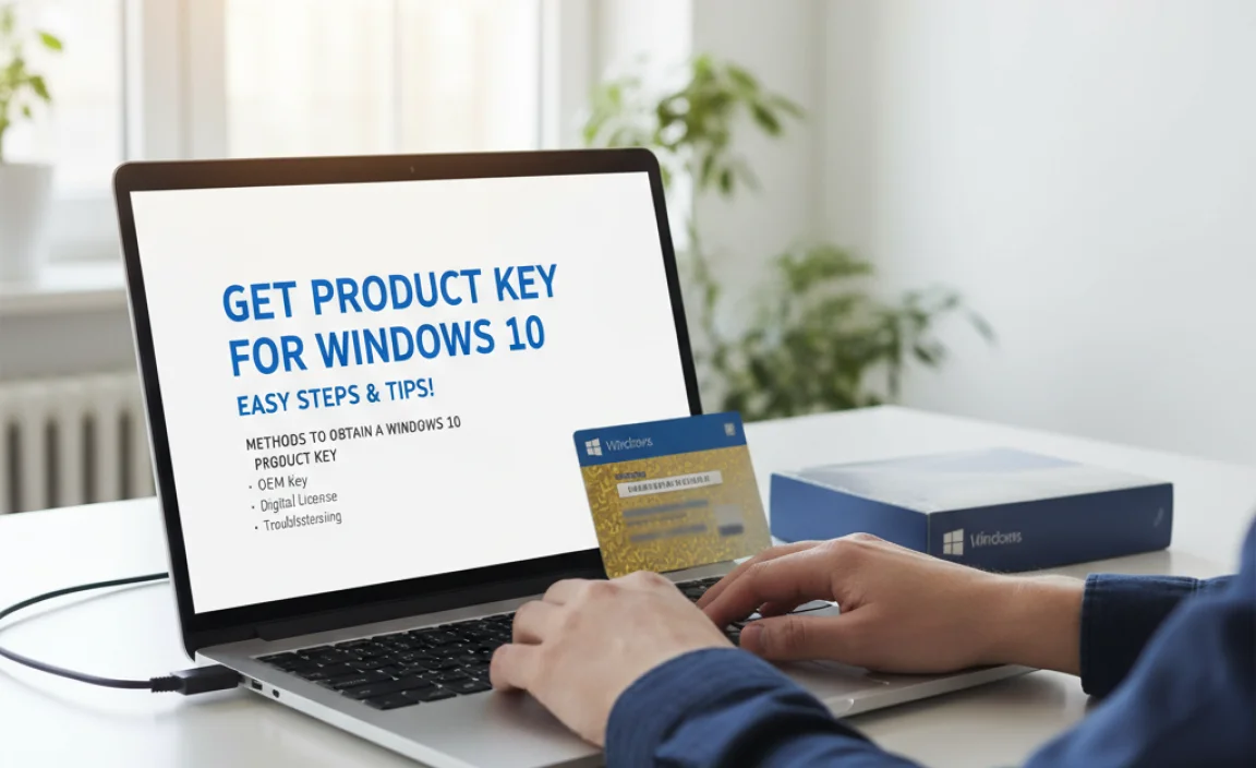 Methods to Obtain a Windows 10 Product Key