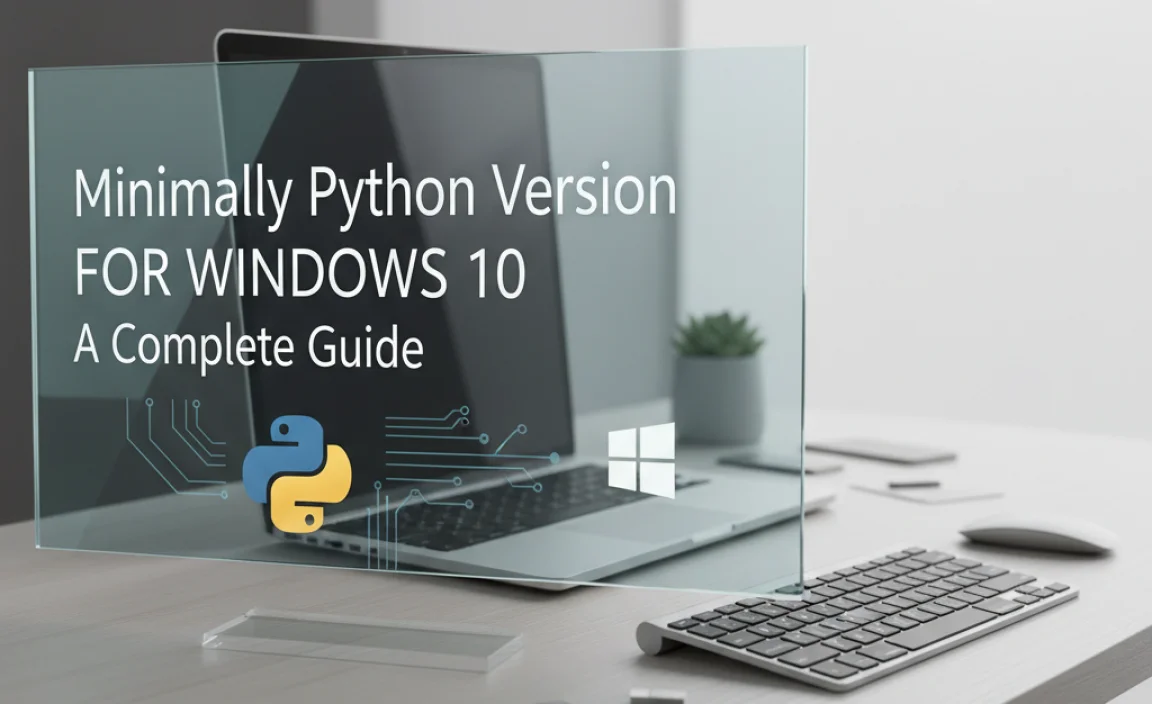Minimally Python Version for Windows 10
