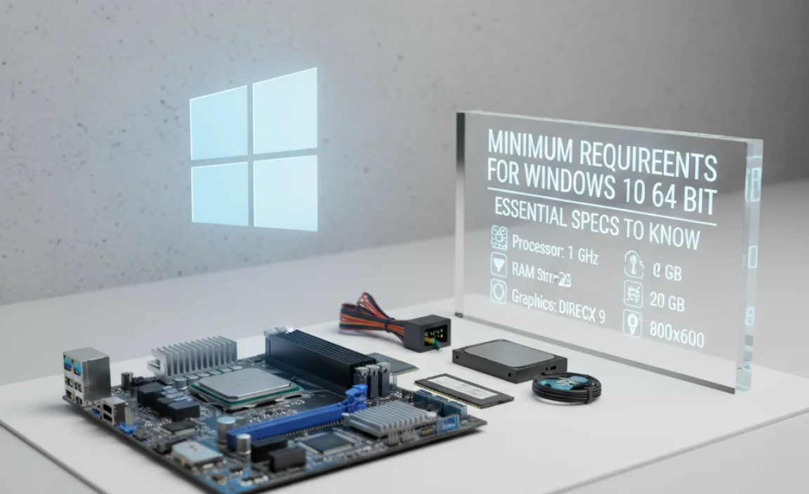 Minimum Requirements For Windows 10 64 Bit: Essential Specs To Know