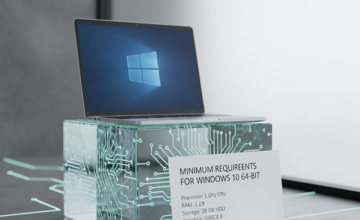 Minimum Requirements for Windows 10 64 Bit