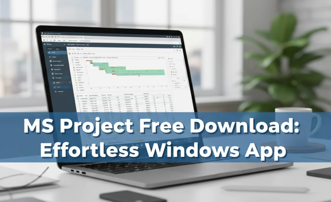 MS Project Free Download: Effortless Windows App