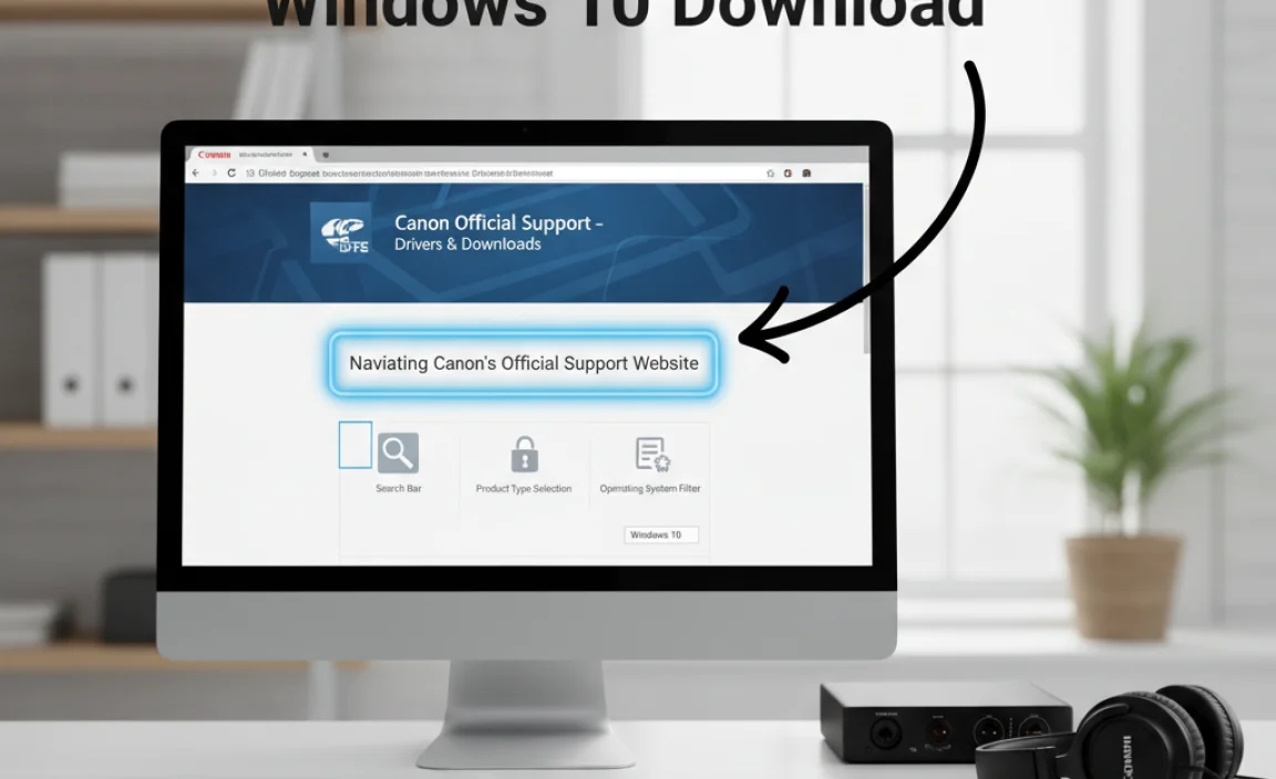 Navigating Canon’s Official Support Website