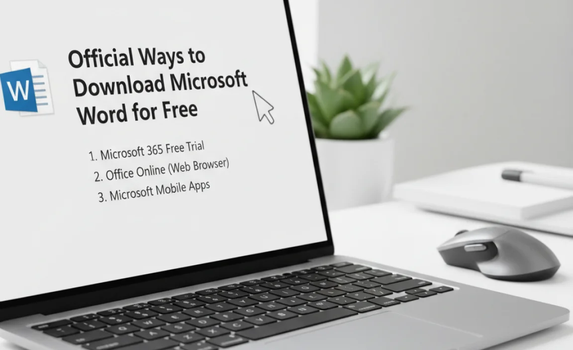 Official Ways to Download Microsoft Word for Free
