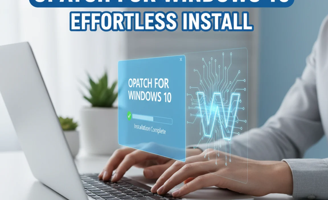 Opatch for Windows 10: Effortless Install