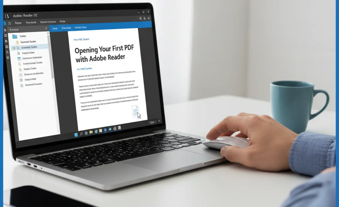 Opening Your First PDF with Adobe Reader