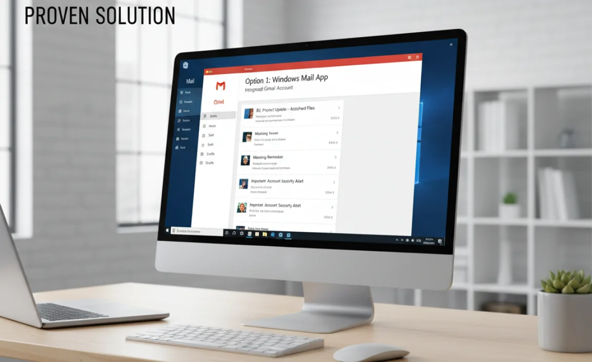 Option 1: The Built-In Solution – Windows Mail App