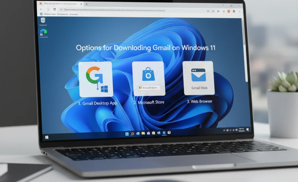 Options for Downloading Gmail on Windows 11