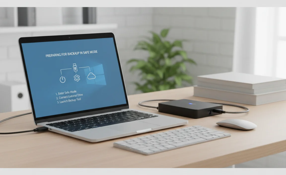 Preparing for Backup in Safe Mode