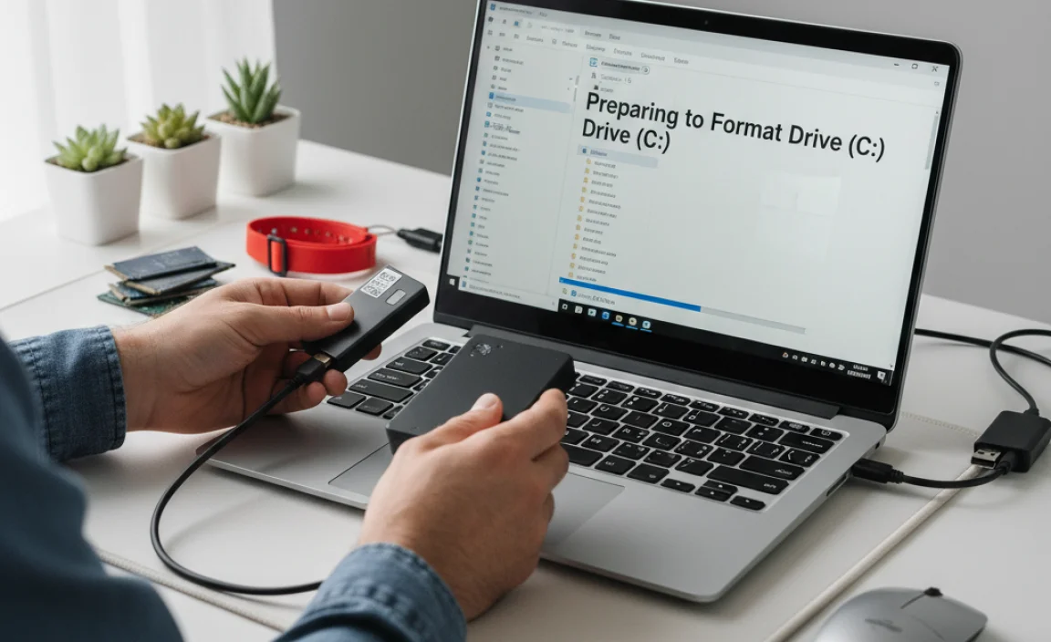 Preparing to Format a Drive