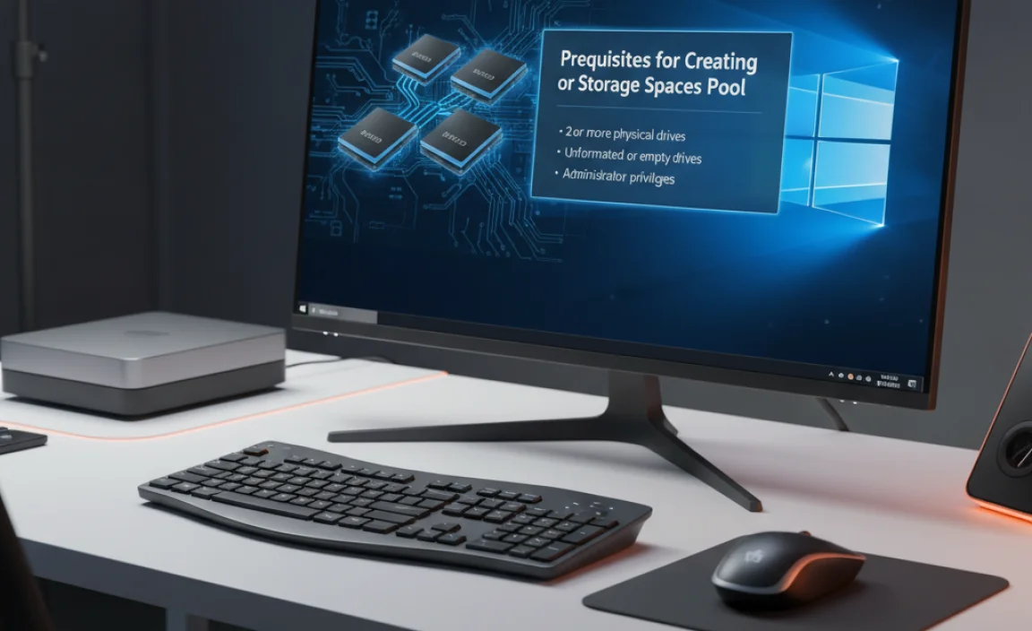 Prerequisites for Creating a Storage Spaces Pool