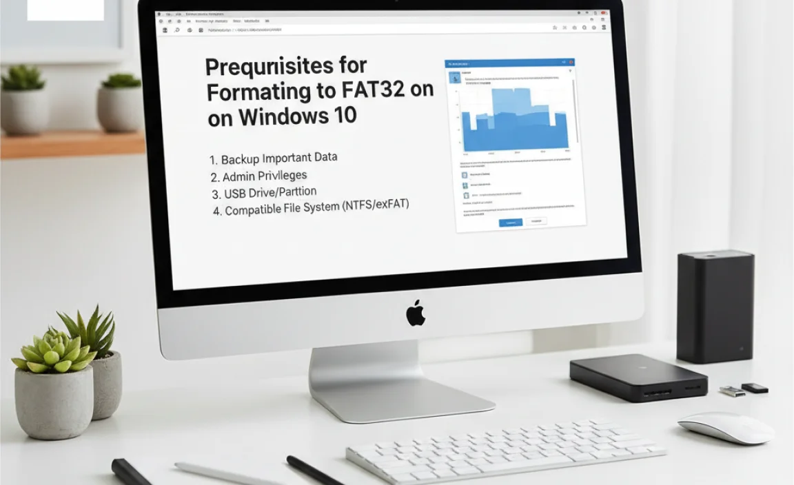 Prerequisites for Formatting to FAT32 on Windows 10