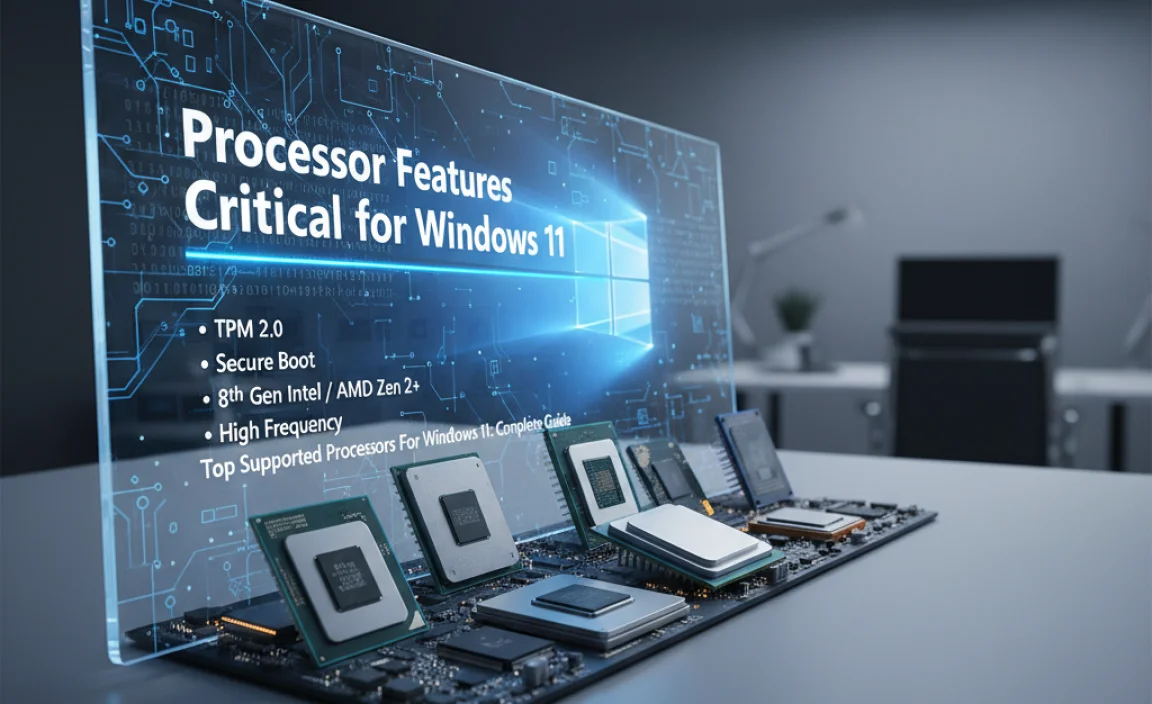 Processor Features Critical for Windows 11