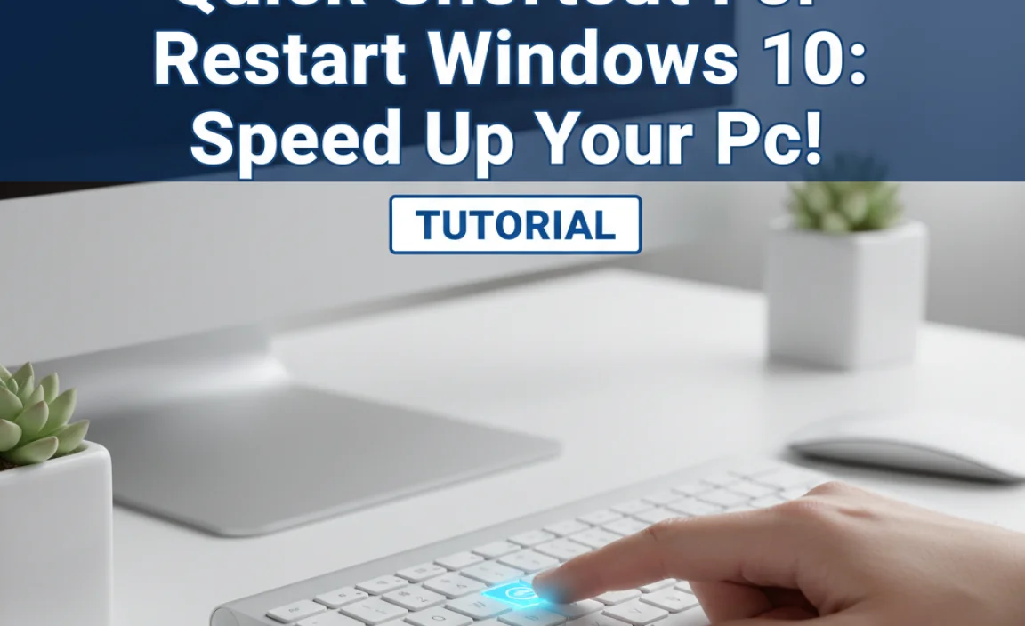 Quick Shortcut For Restart Windows 10: Speed Up Your Pc!