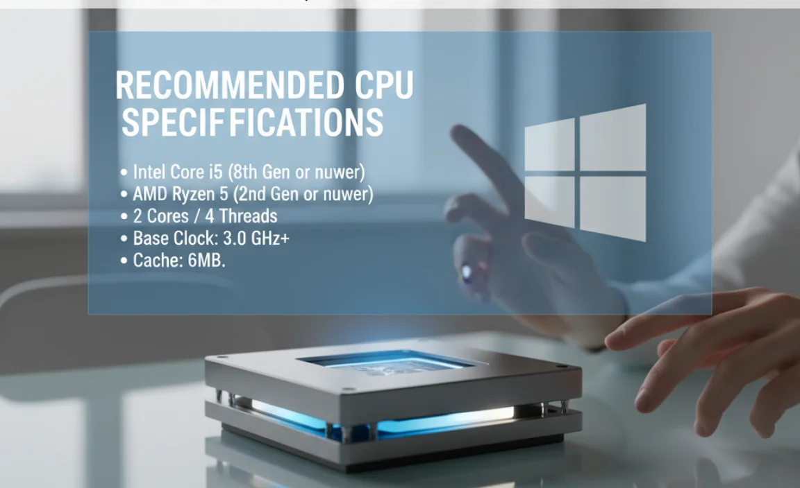 Recommended CPU Specifications