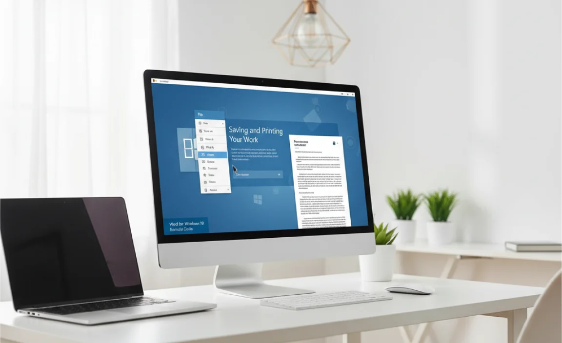 Saving and Printing Your Work