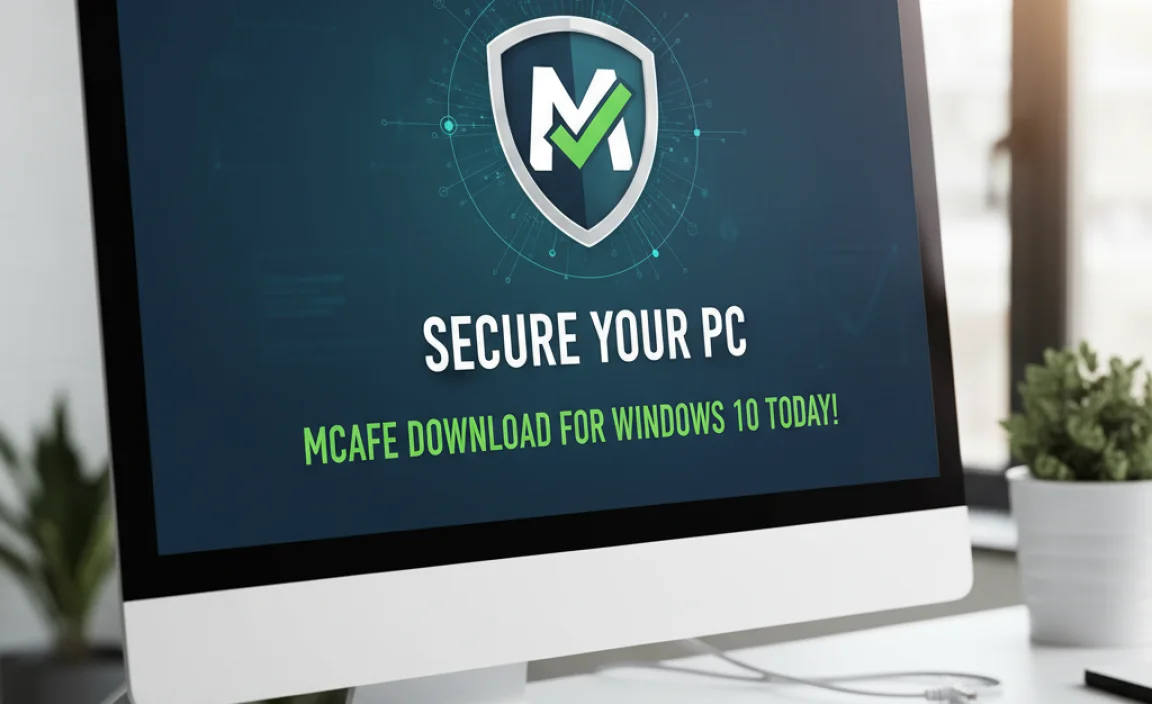 Secure Your Pc: Mcafee Download For Windows 10 Today!