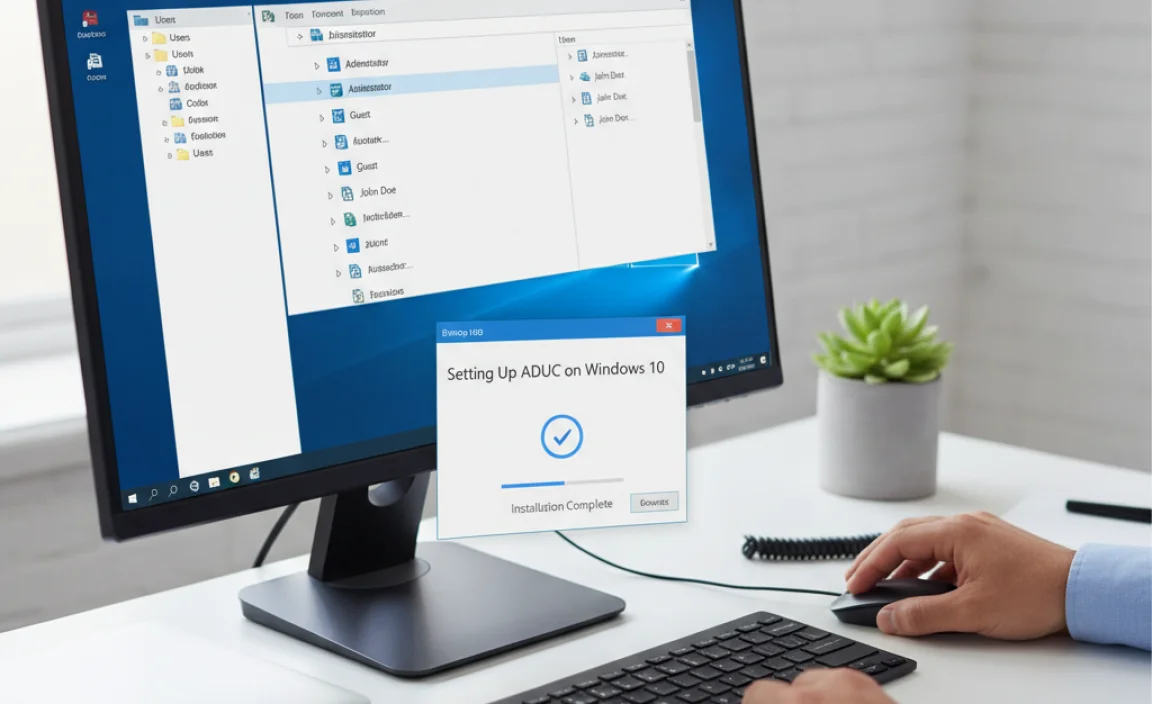 Setting Up Active Directory Users and Computers on Windows 10