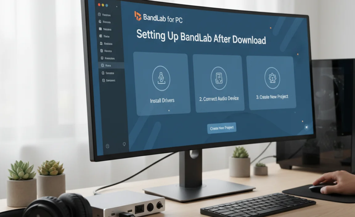 Setting Up BandLab After Download