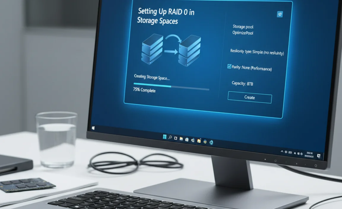 Setting Up RAID 0 in Storage Spaces