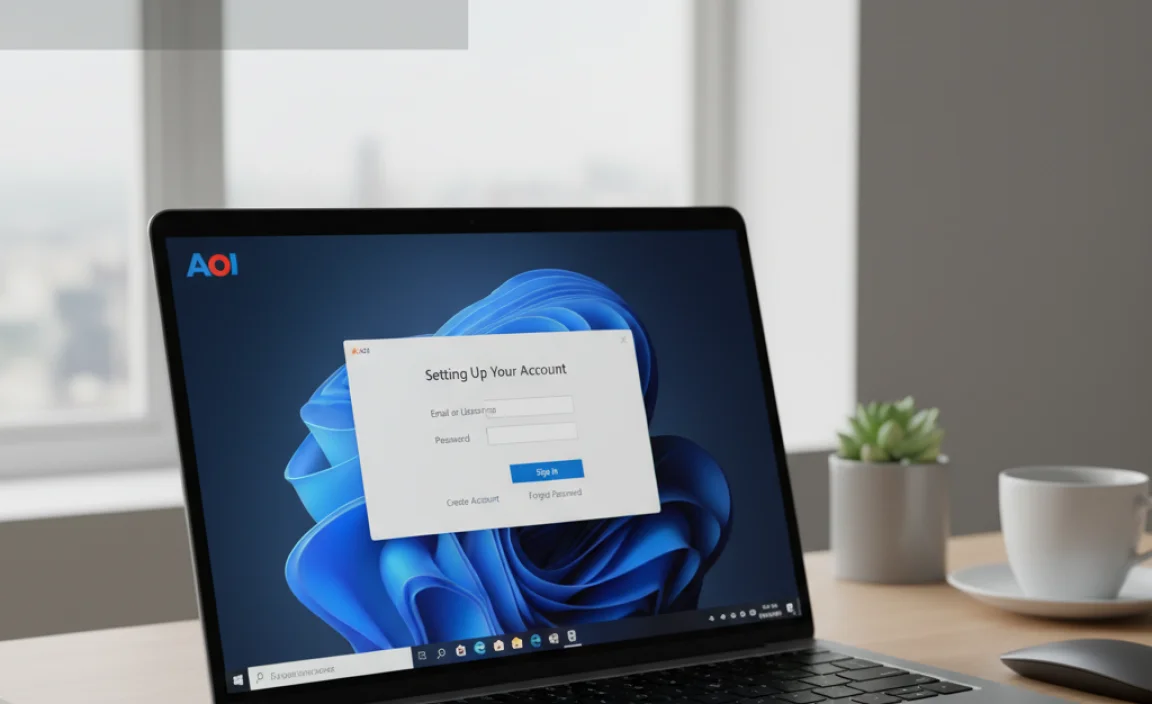 Setting Up Your AOL Account in the App