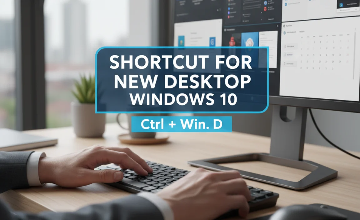 Shortcut for New Desktop Windows 10