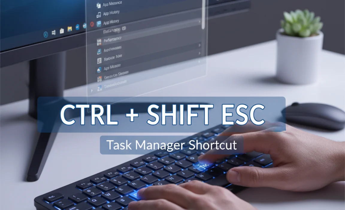 Shortcut for Task Manager in Windows 10