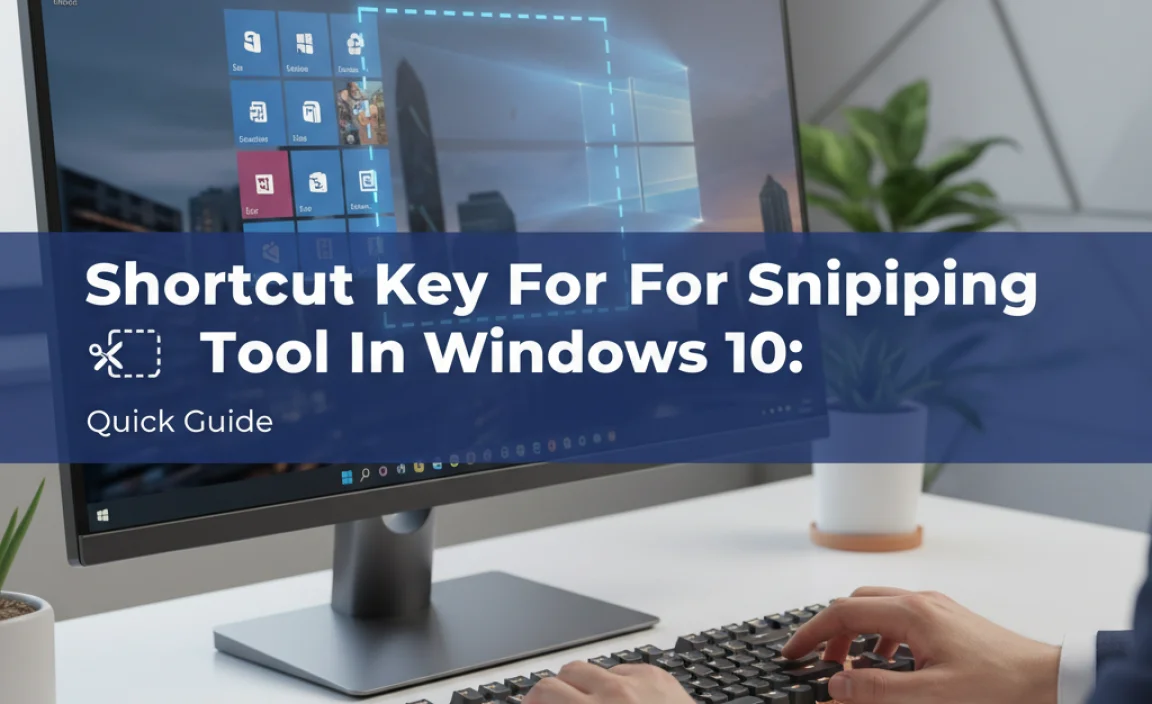 Shortcut Key For Snipping Tool In Windows 10:
